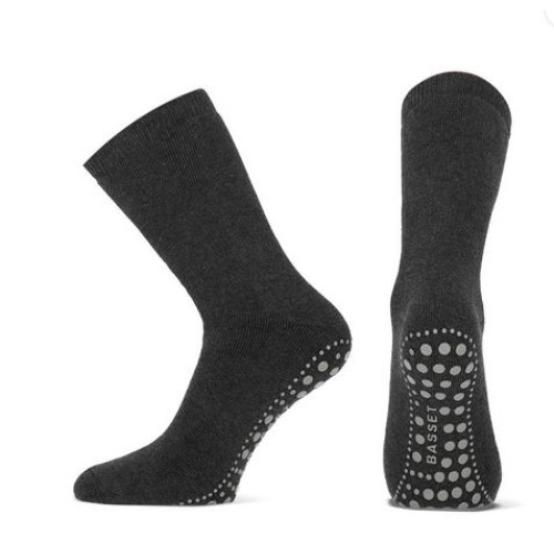 Anti-slip sokken antraciet aanbieding