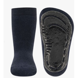 Ewers antislipsokken effen marineblauw