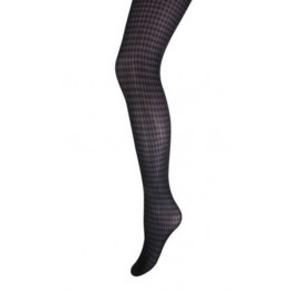 Panty by Marianne pied de poule zwart.