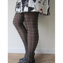 Panty 50 denier in een ruit