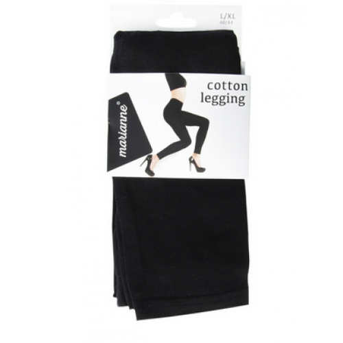 Dames katoenen legging zwart
