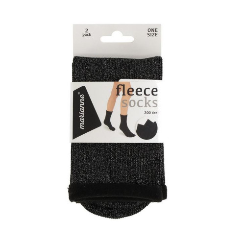 Marianne Women Lurex Fleece Inside sock 2-pack 