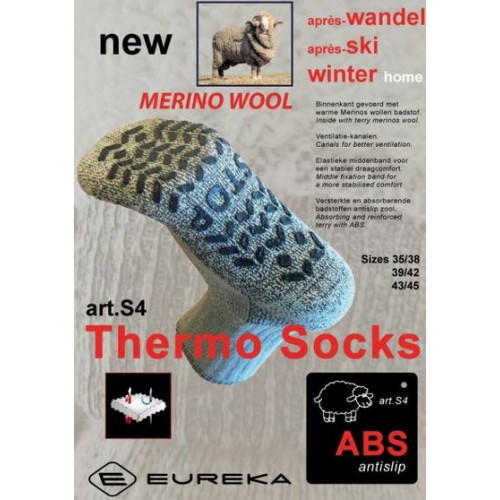 Antislip sok met merinowol
