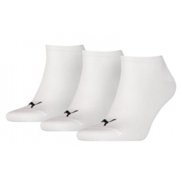 Puma sneakersokjes wit 3-pack.