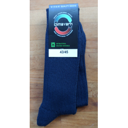 Werksok met badstof marineblauw