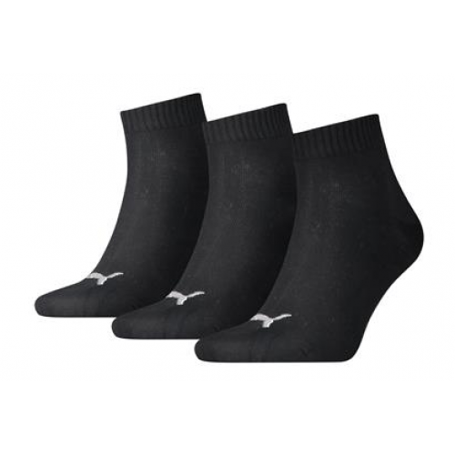 Puma quartersok dun zwart