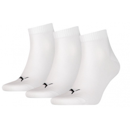 Puma quartersok dun wit