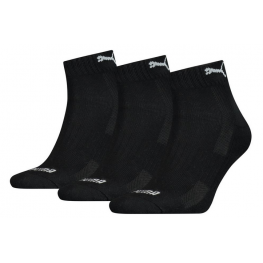 Puma quarter sok met badstof 3-pack zwart