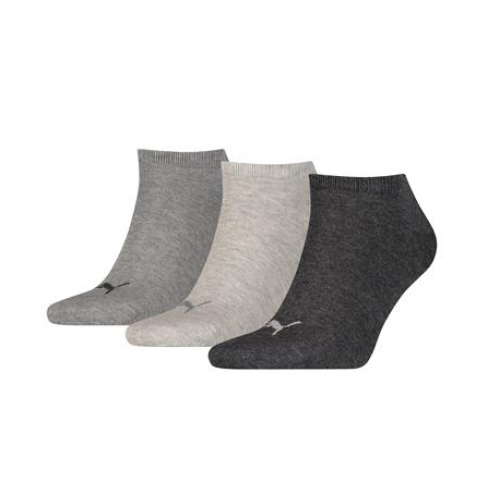 Puma Sneakersokjes grijs 3-pack.