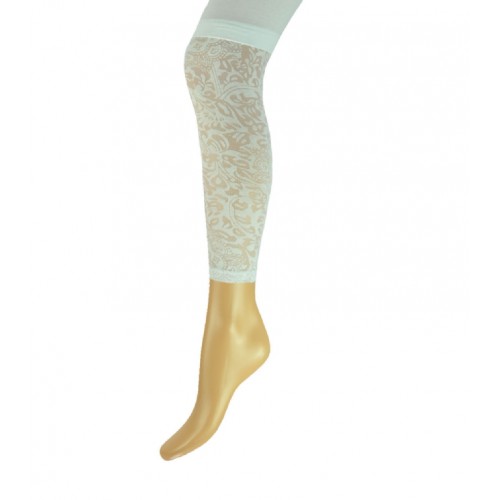 Kinder confectie legging yellow moon met kant