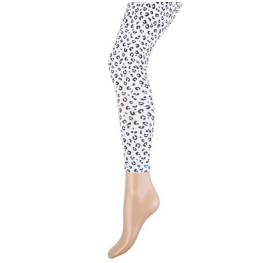 Kinderlegging katoen met een leopard print wit