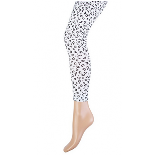Kinderlegging katoen met een leopard print wit