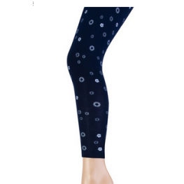 Kinderlegging van katoen met een bloemmotief in het marineblauw
