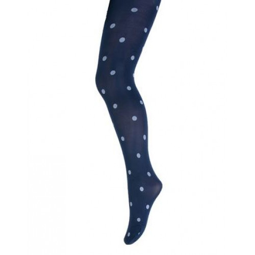 Kinderpanty met dotjes marineblauw/wit