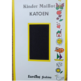 Kinderkatoenen maillot zwart