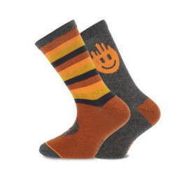 Kindersokken met een smiley 2 pak