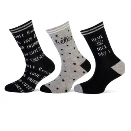 Kindersok met teksten 3 pak.