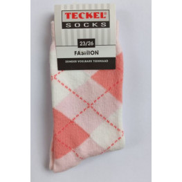Sokje in een rose ruit maat 23-26
