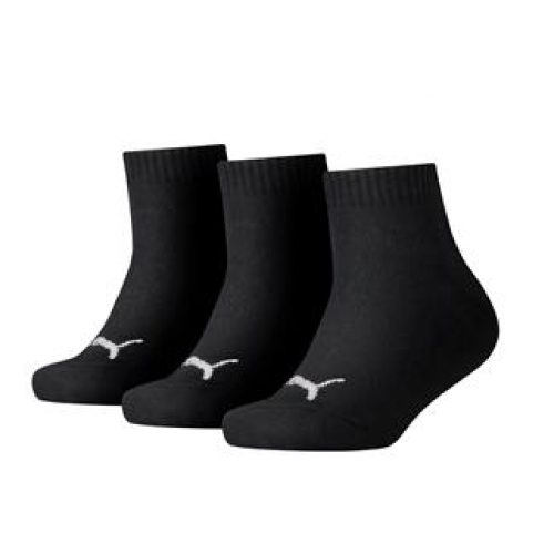 Kinderbiker sok puma 3 pak zwart