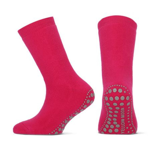  Kinder effen antislipsok fuchsia